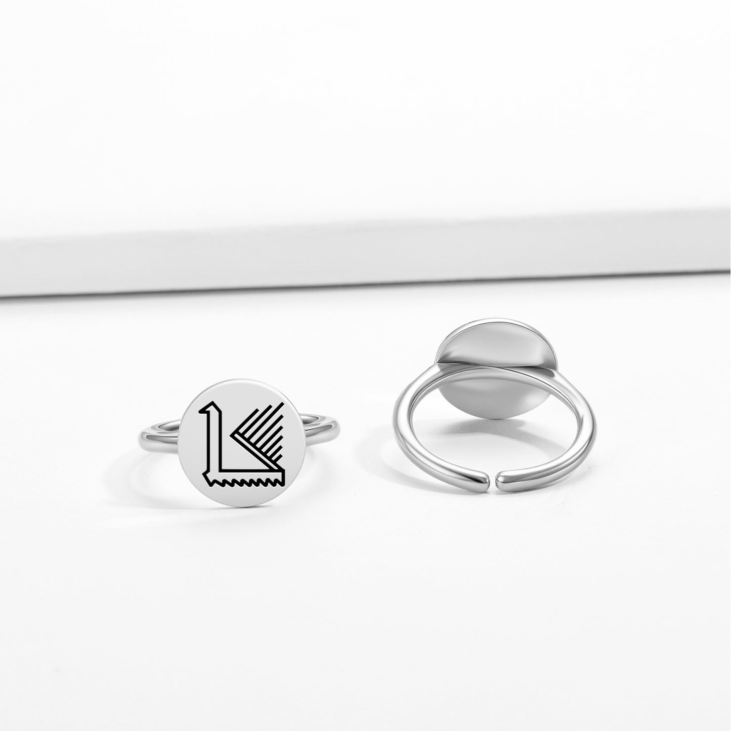 Peacock Persian Symbols Adjustable Open Ring