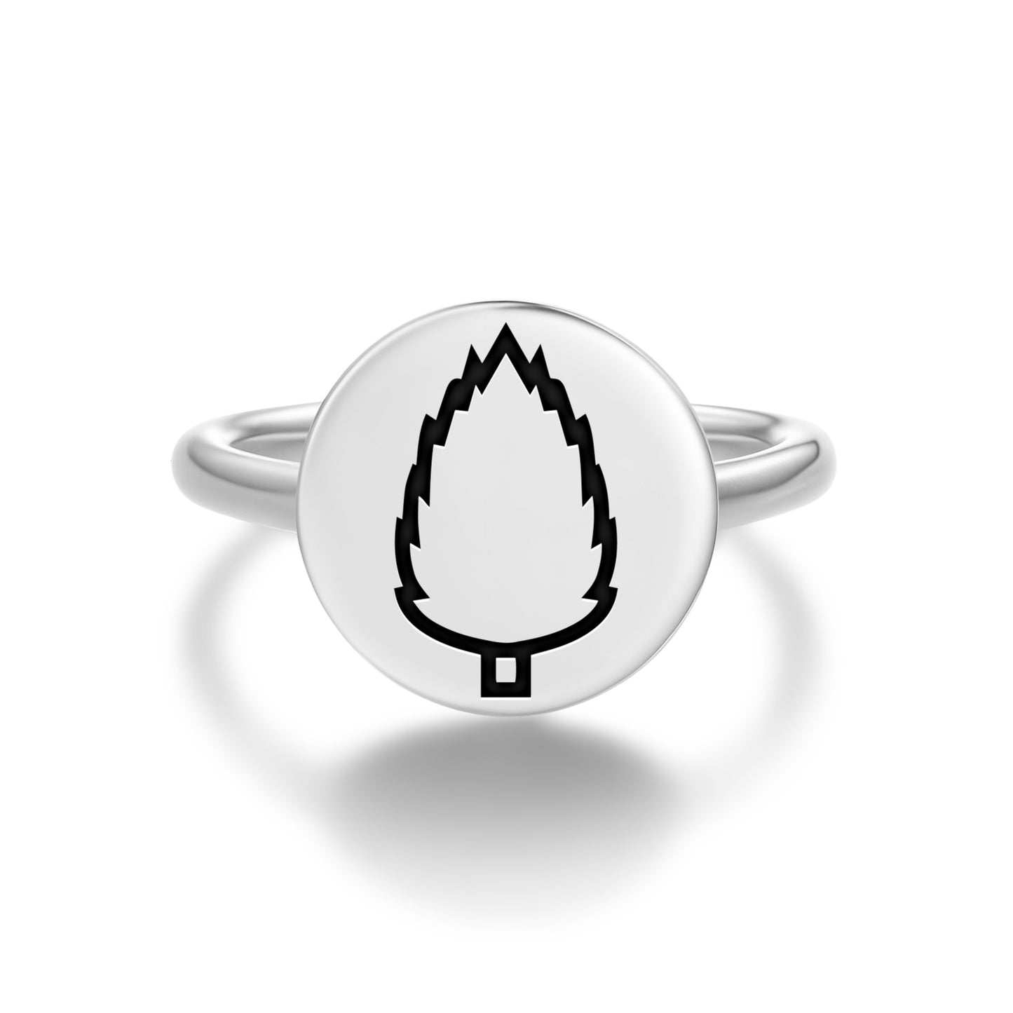Cypress Tree Persian Symbols Adjustable Open Ring