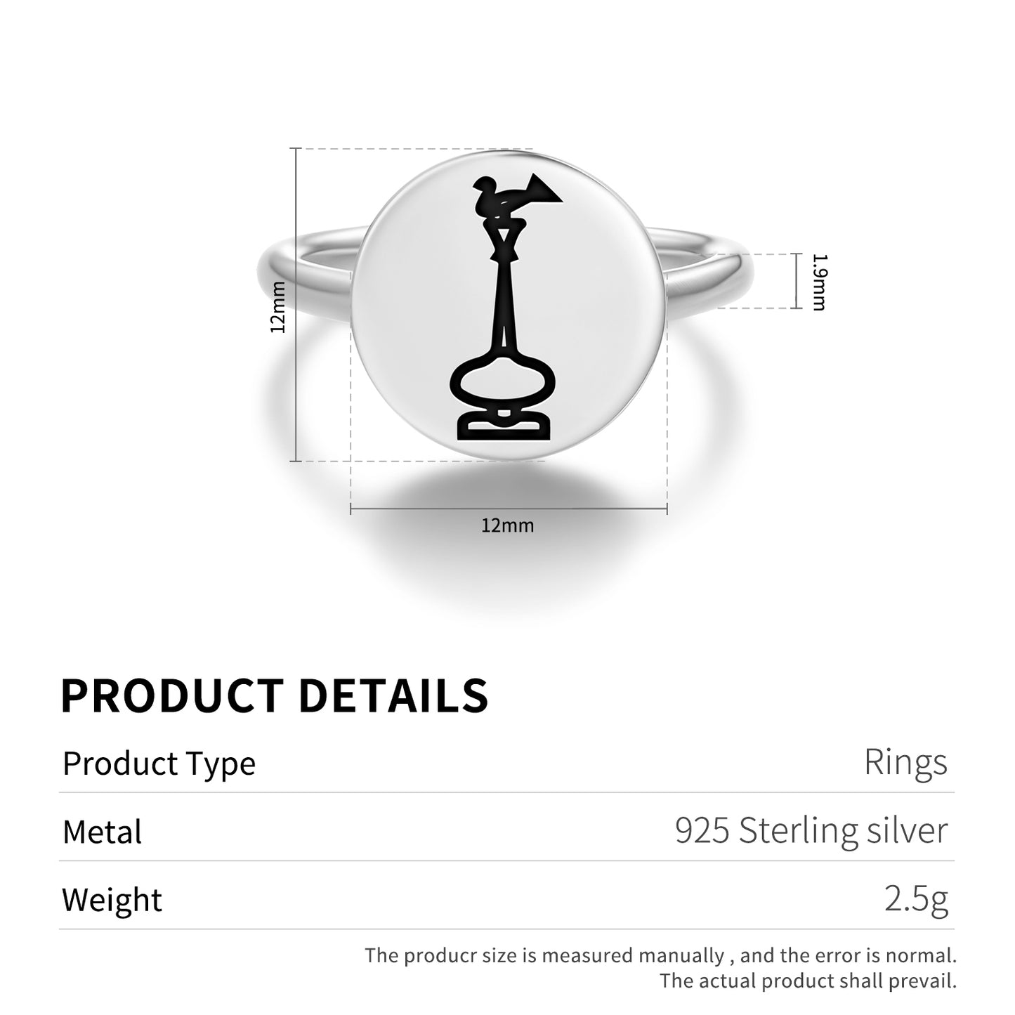 Rosewater sprinkler Persian Symbols Adjustable Open Ring