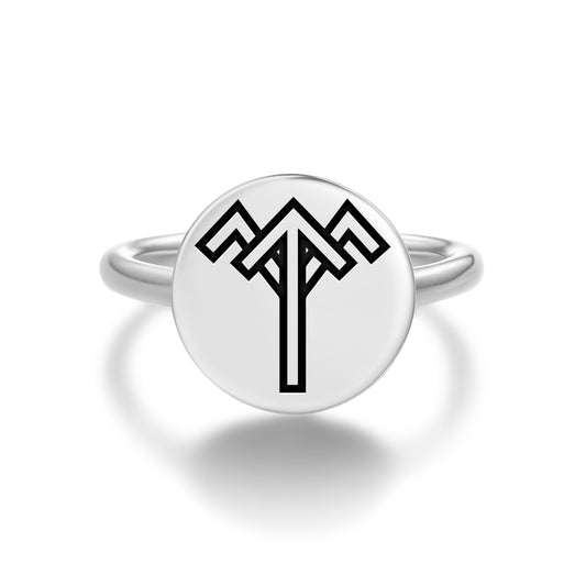 Tishtrya Tishtar Persian Symbols Adjustable Open Ring