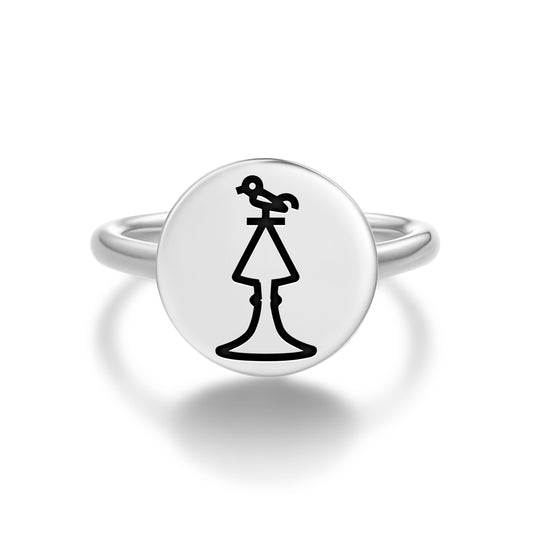 Silver Achaemenian censer Persian Symbols Adjustable Open Ring