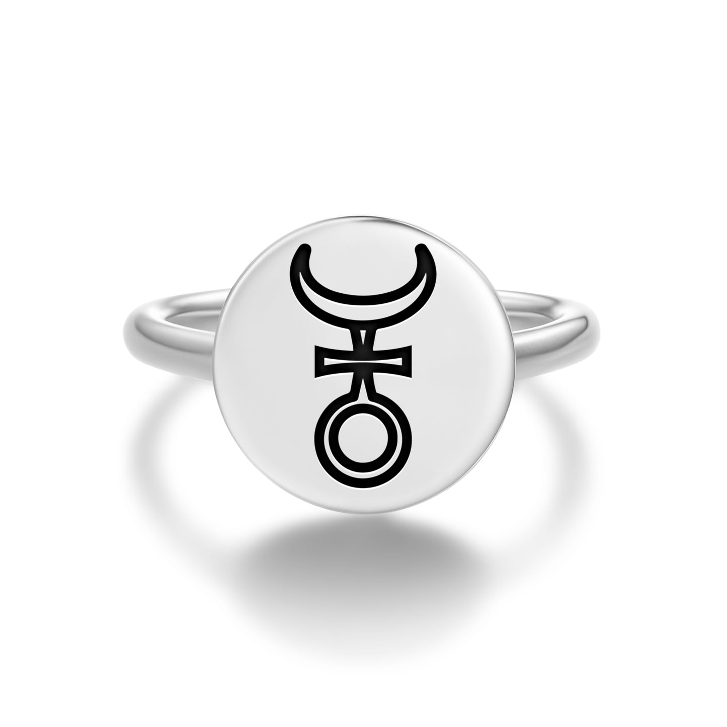 Ardvisura Anahita Persian Symbols Adjustable Open Ring