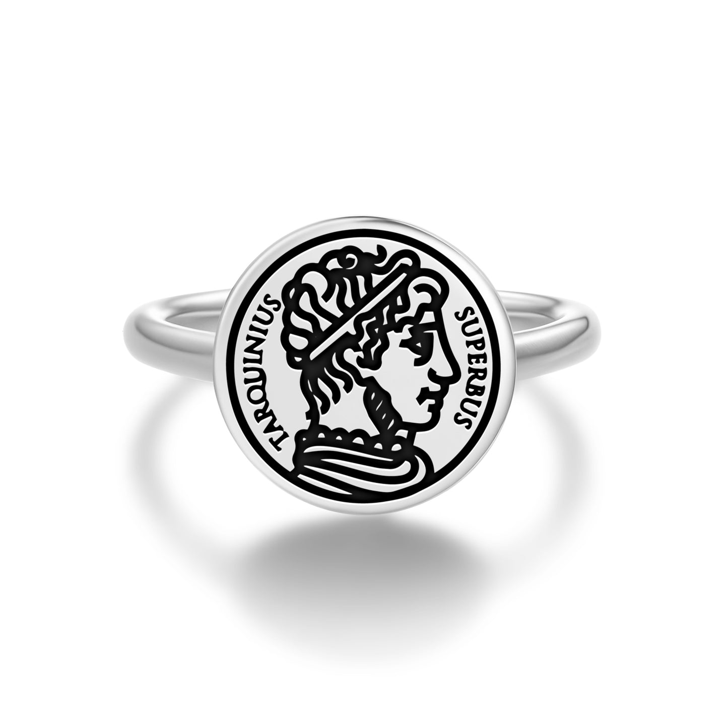 Lucius Tarquinius Superbus Roman Empire Symbols Adjustable Open Ring