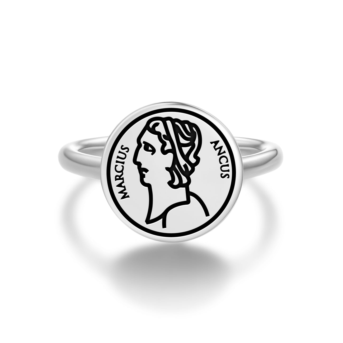 Ancus Marzio Roman Empire Symbols Adjustable Open Ring