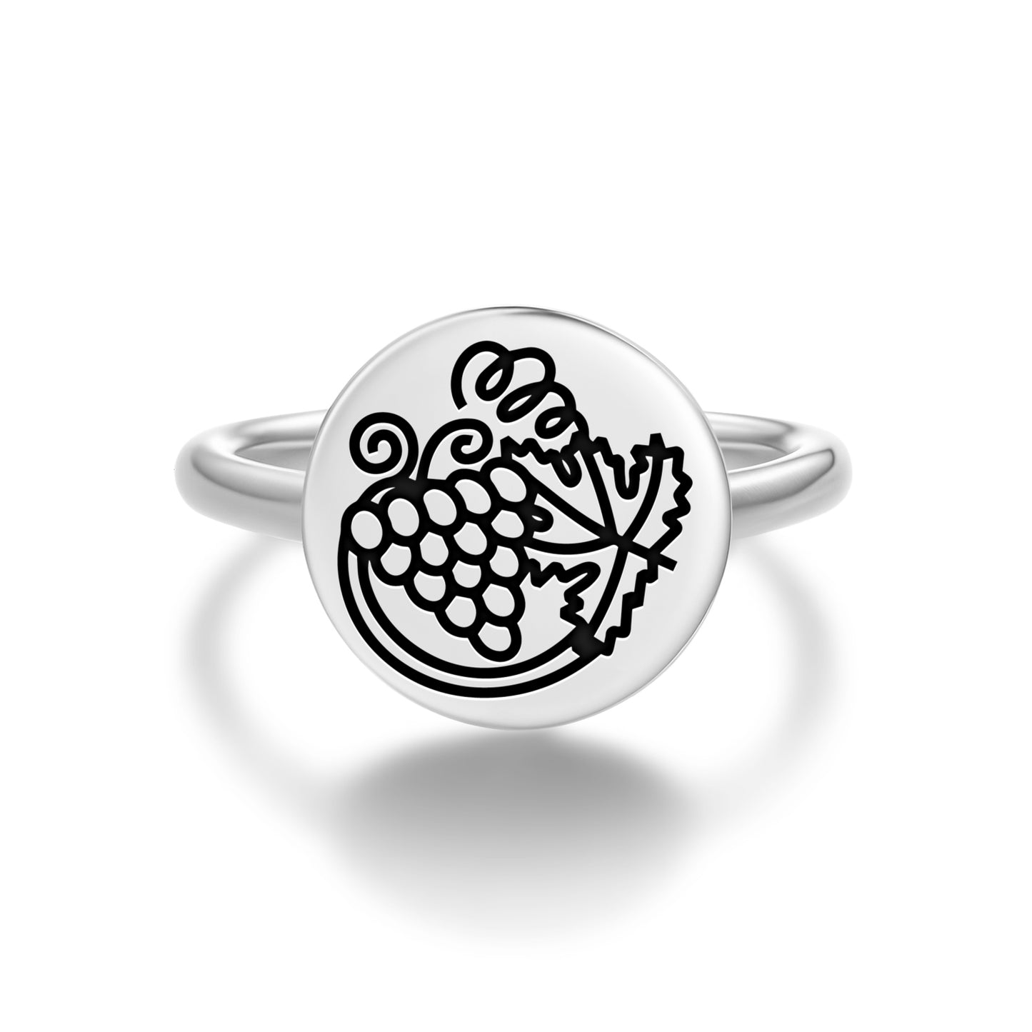 Grapevine Vitis Vivifera Roman Empire Symbols Adjustable Open Ring