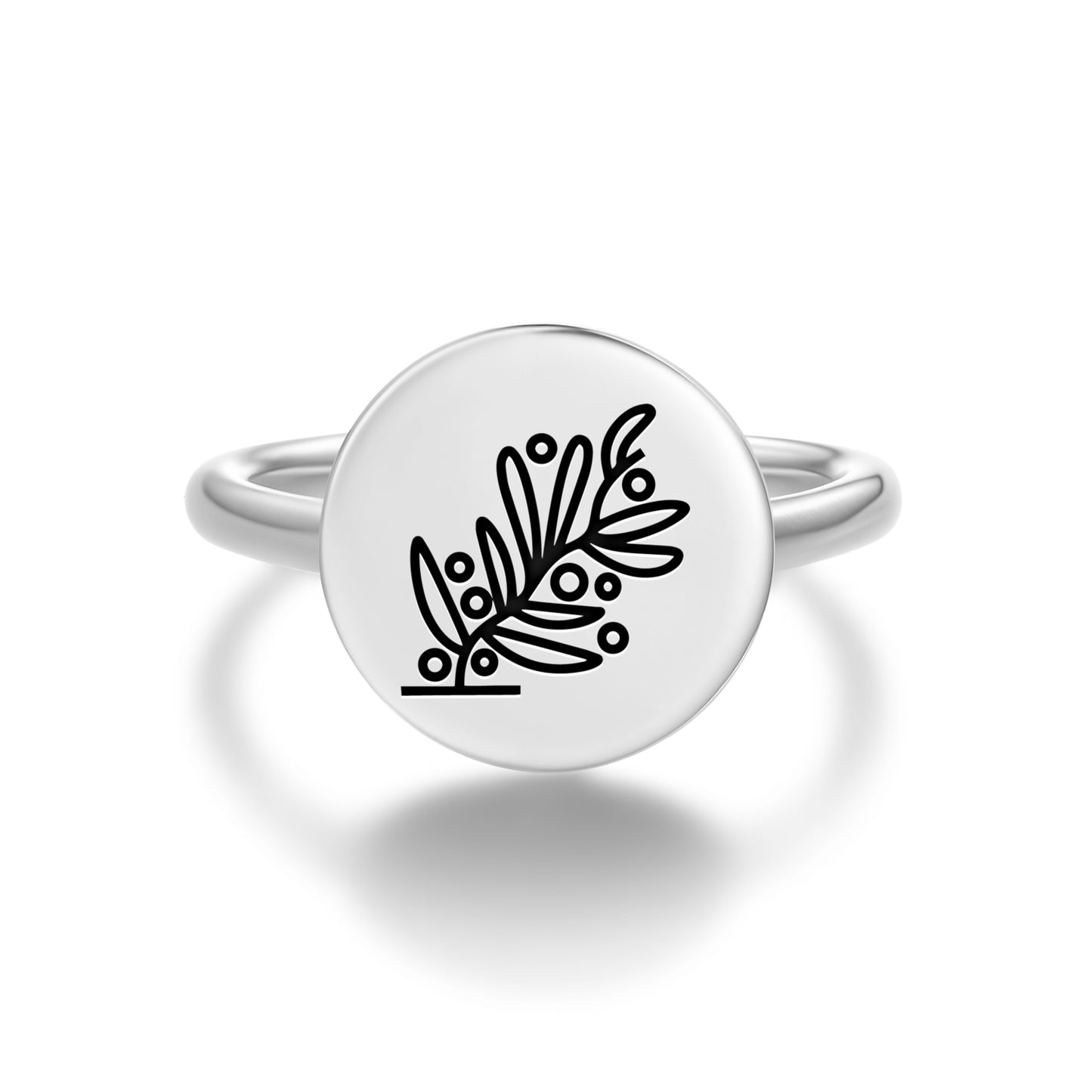 Olive Olivum Roman Empire Symbols Adjustable Open Ring