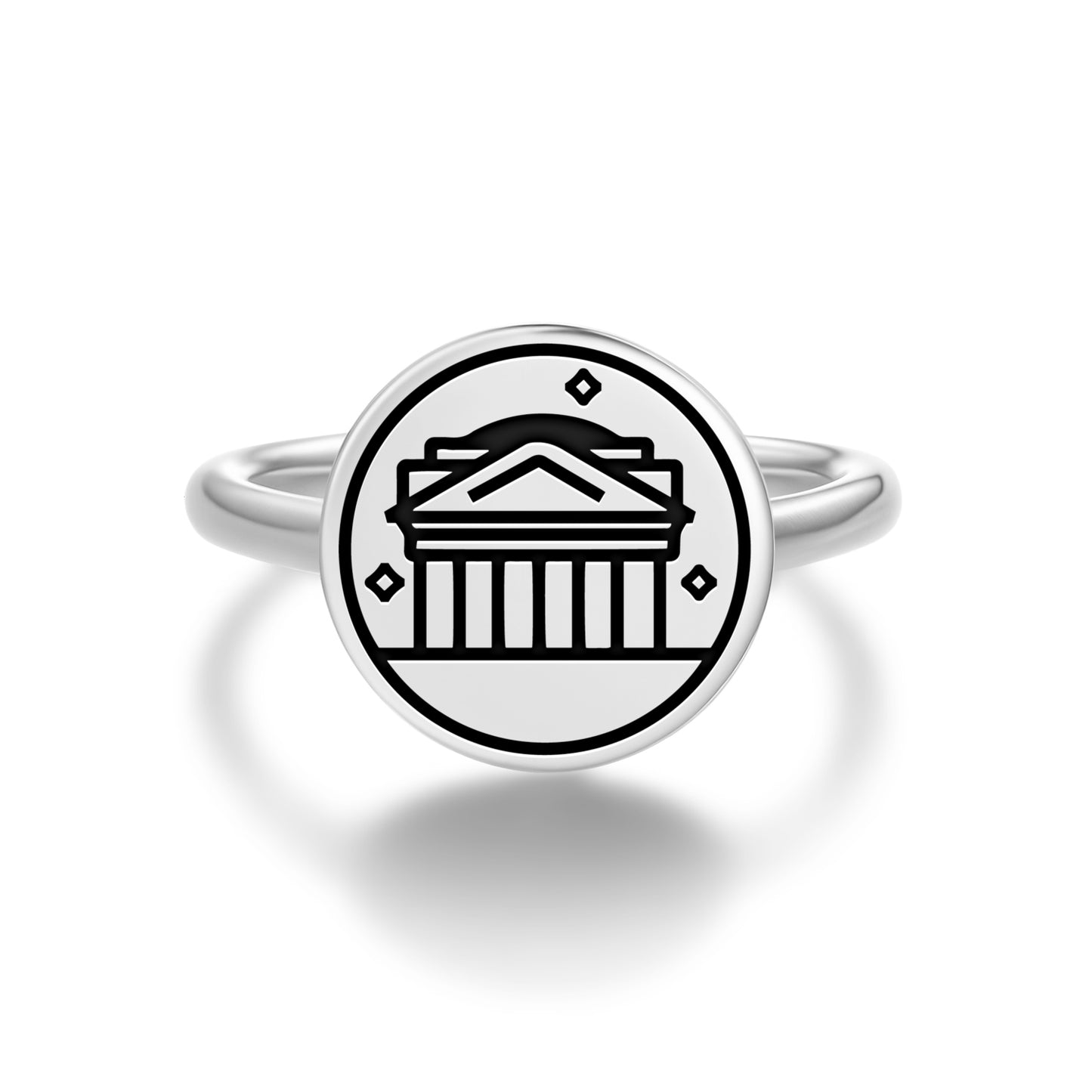 Pantheon Roman Empire Symbols Adjustable Open Ring
