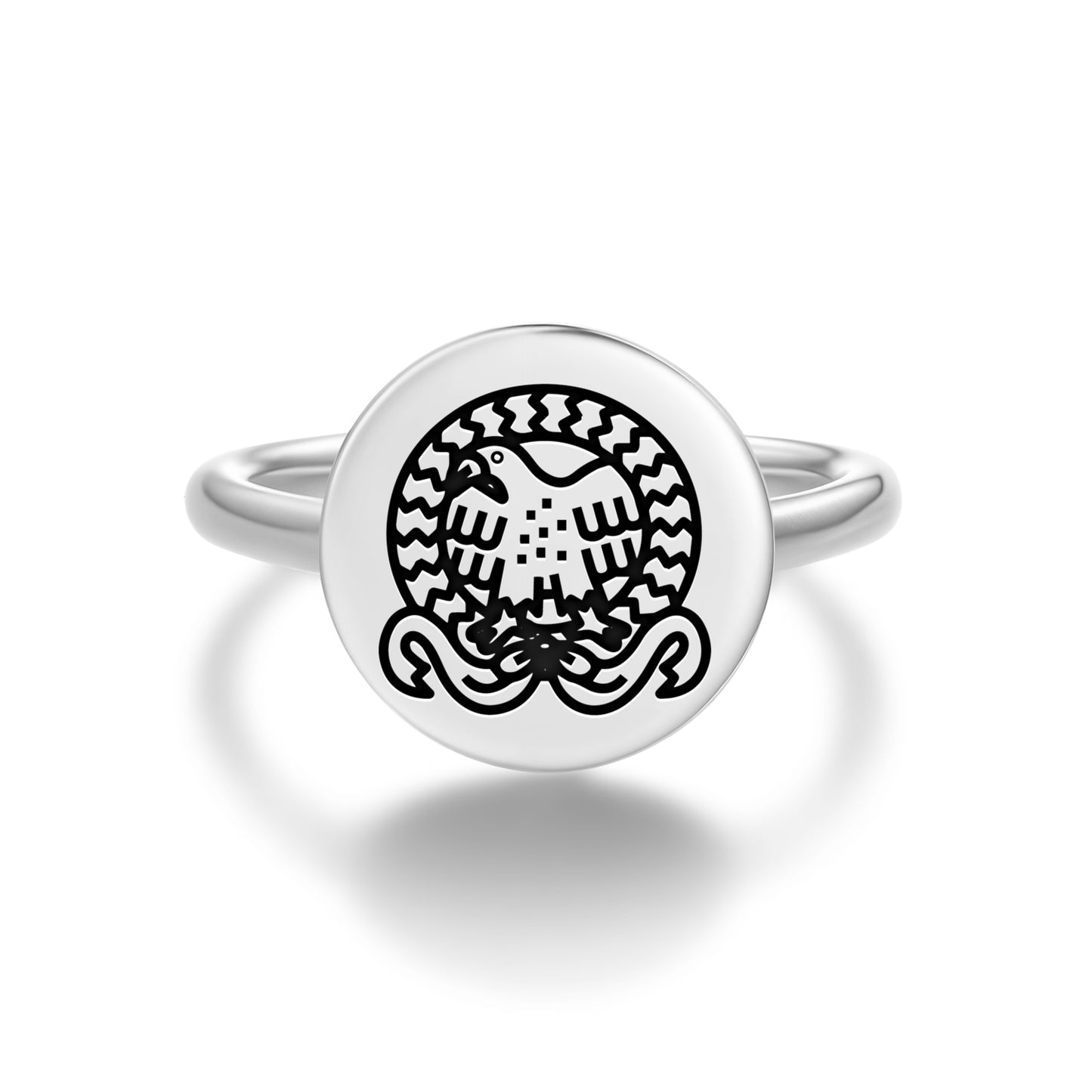 Roman Eagle Roman Empire Symbols Adjustable Open Ring
