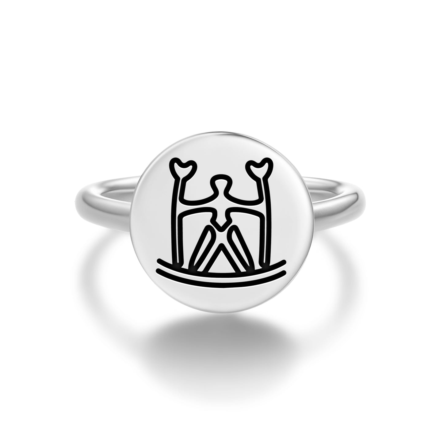 Bieggolmmai Sami Symbols Adjustable Open Ring