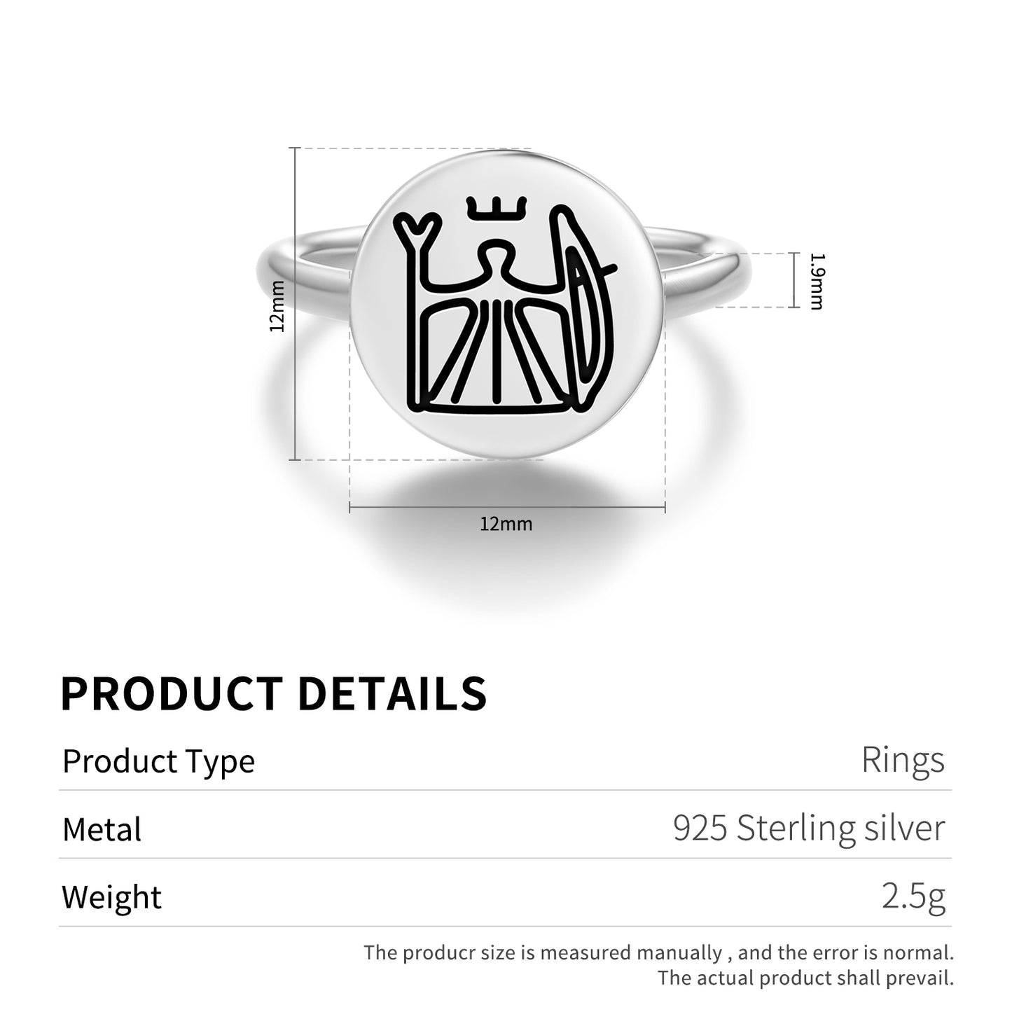 Juksakka Juksahkka Sami Symbols Adjustable Open Ring
