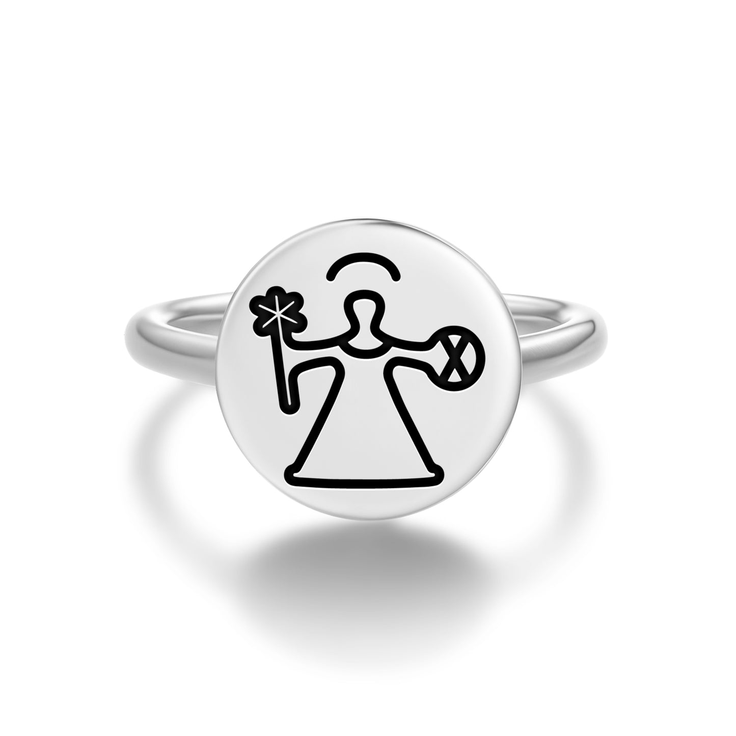 Noita Rumpuineen Sami Symbols Adjustable Open Ring