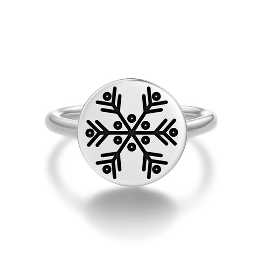 Lumikide Sami Symbols Adjustable Open Ring
