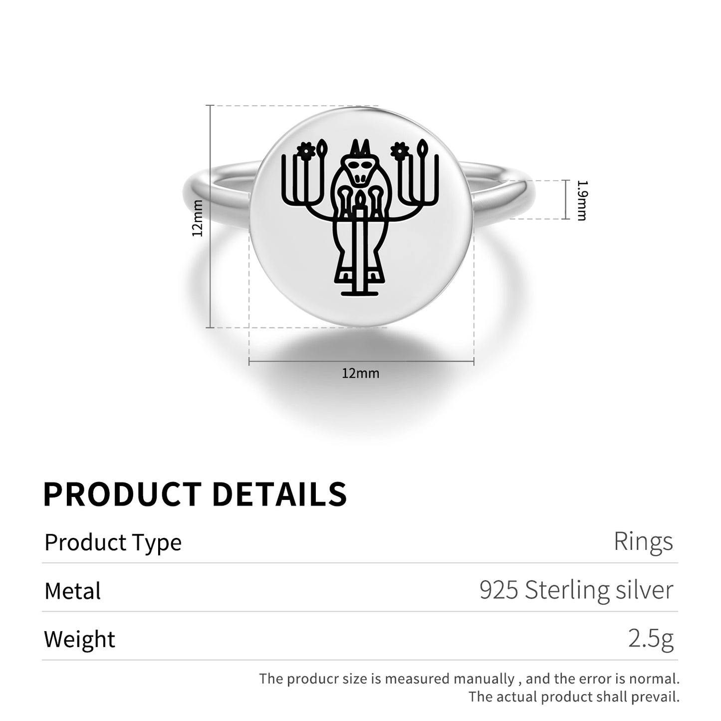 Ram in the Thicket Sumerian Symbols Adjustable Open Ring