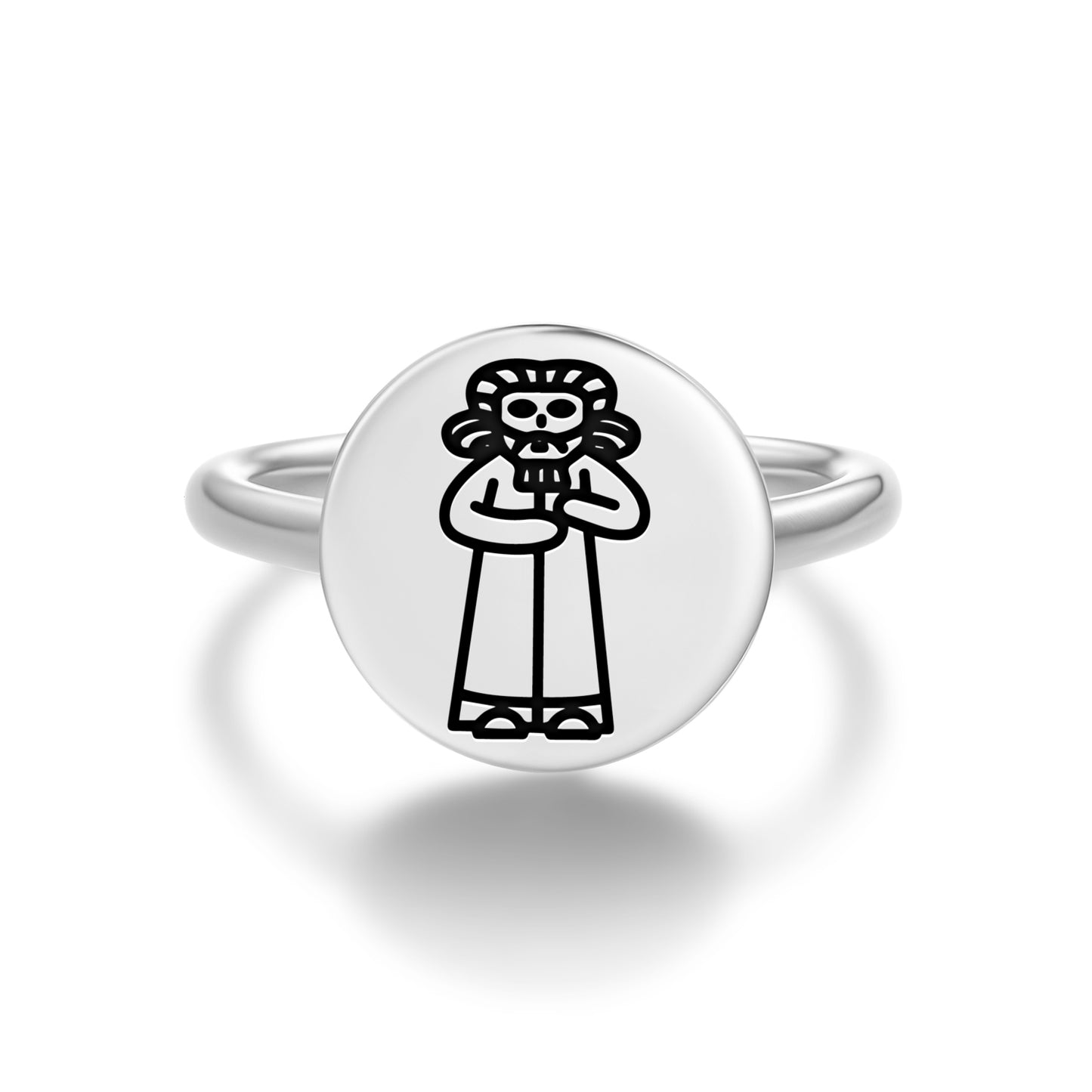 Lahmu Lahamu Sumerian Symbols Adjustable Open Ring