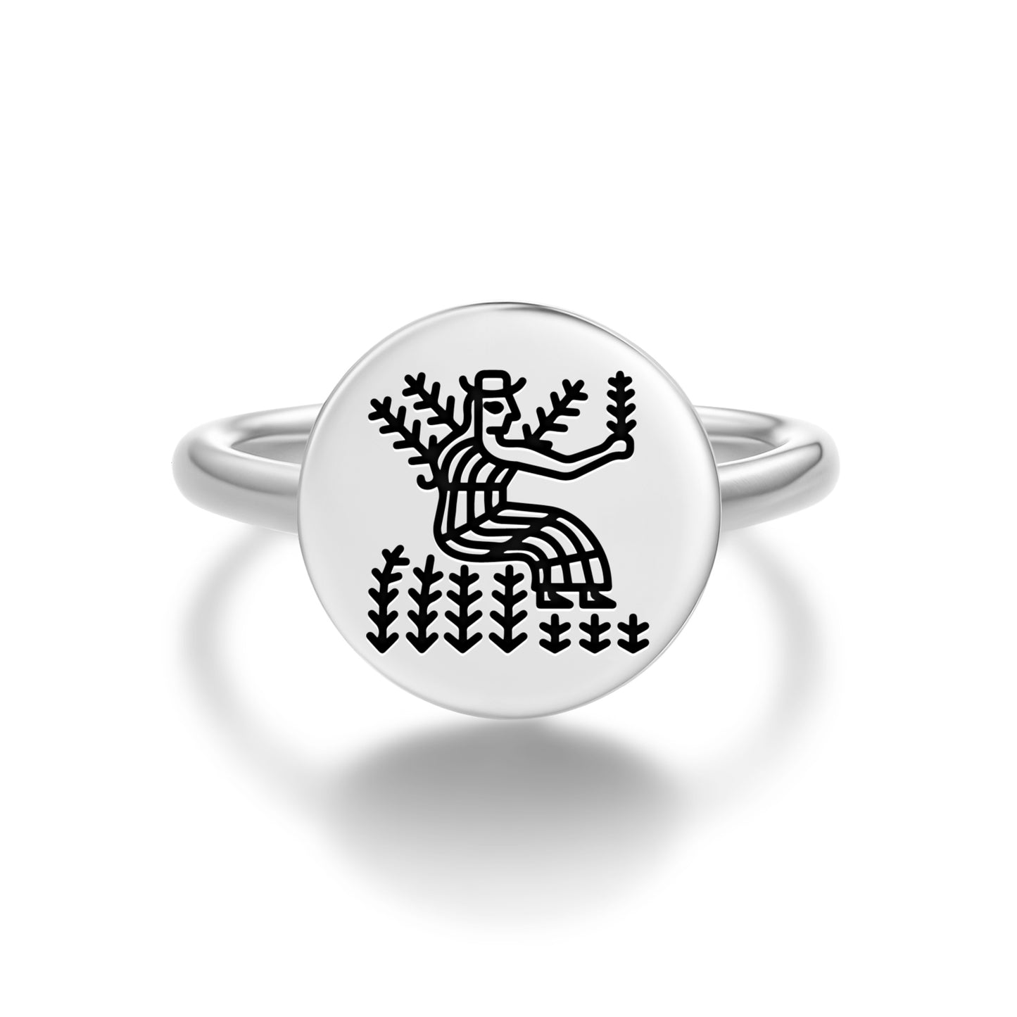 Ashnan Ezina Sumerian Symbols Adjustable Open Ring