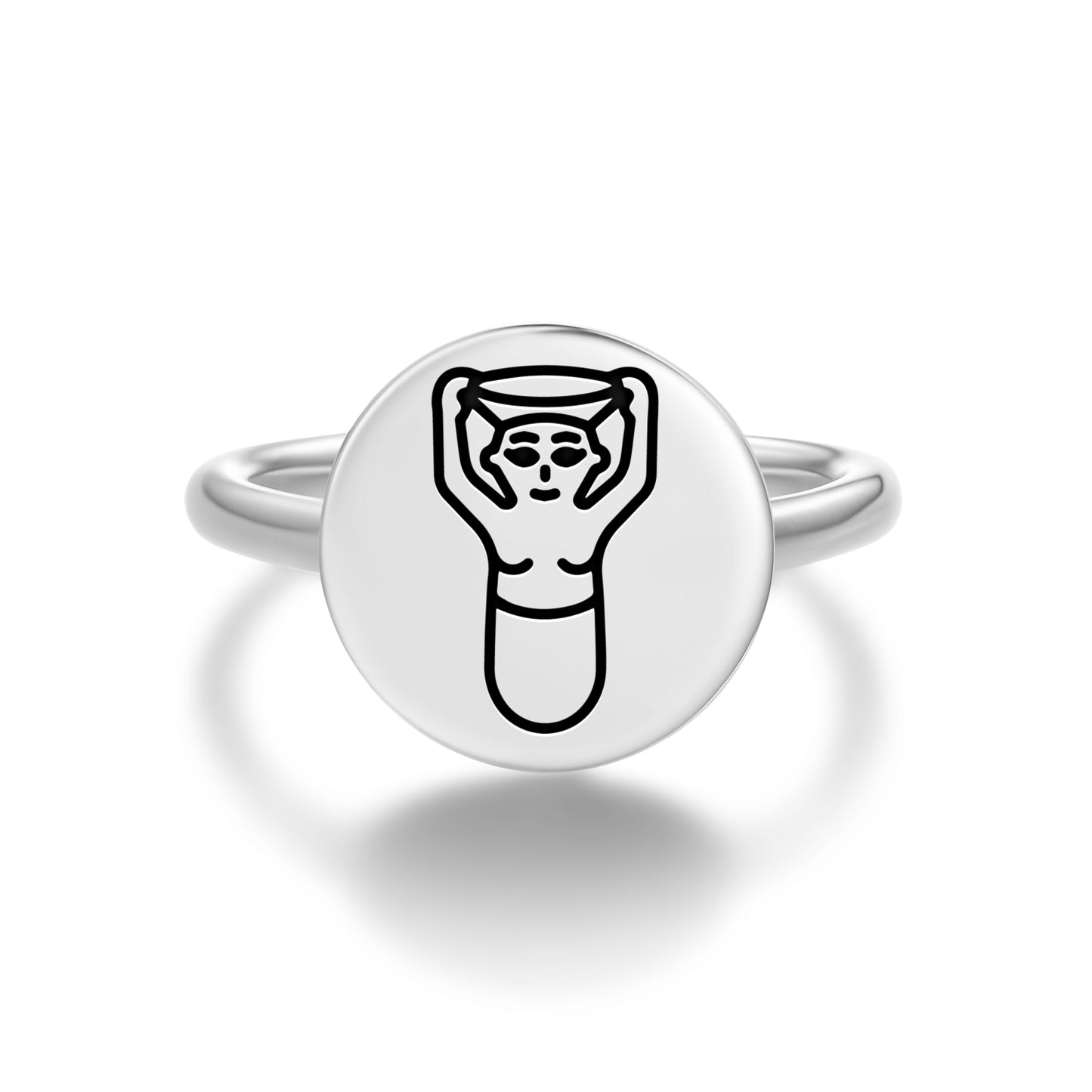 Ninkasi Kurunnītu Sumerian Symbols Adjustable Open Ring