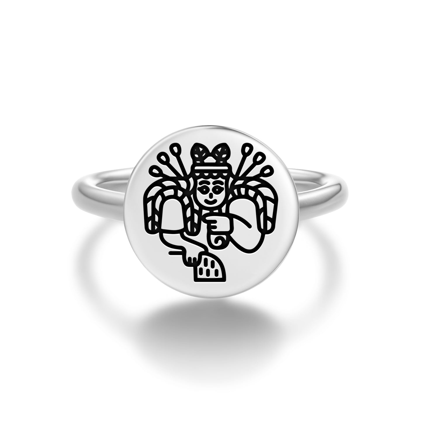 Nisaba Nanibgal Nunbarshegunu Sumerian Symbols Adjustable Open Ring