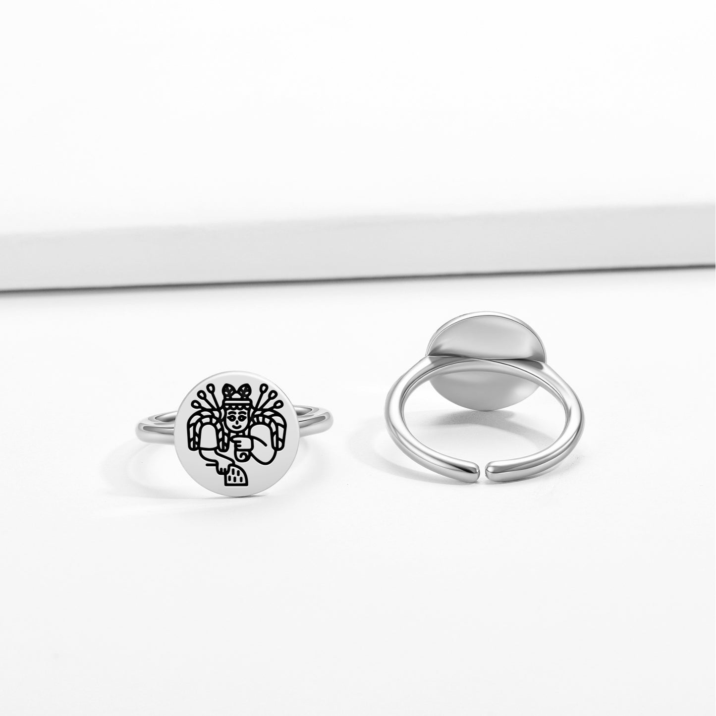 Nisaba Nanibgal Nunbarshegunu Sumerian Symbols Adjustable Open Ring