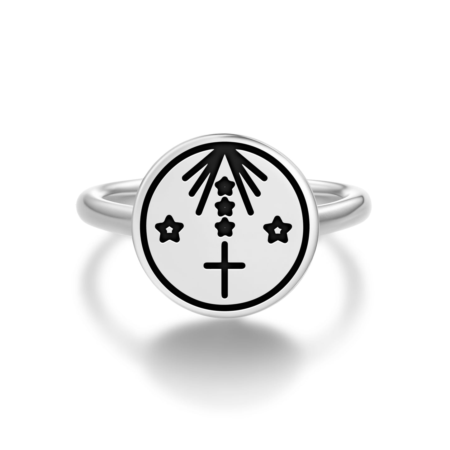 Obatala Central America Symbols Adjustable Open Ring