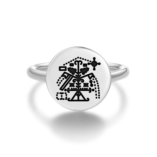 Simbi Andezo Central America Symbols Adjustable Open Ring