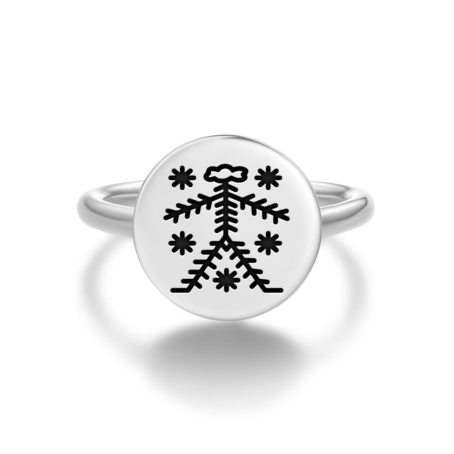 Grand Bwa – Grand Bois Central America Symbols Adjustable Open Ring