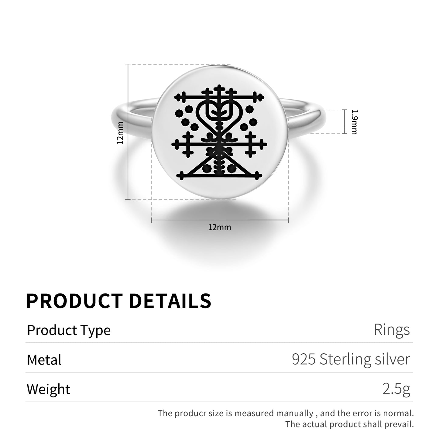 Maman Brigitte Central America Symbols Adjustable Open Ring