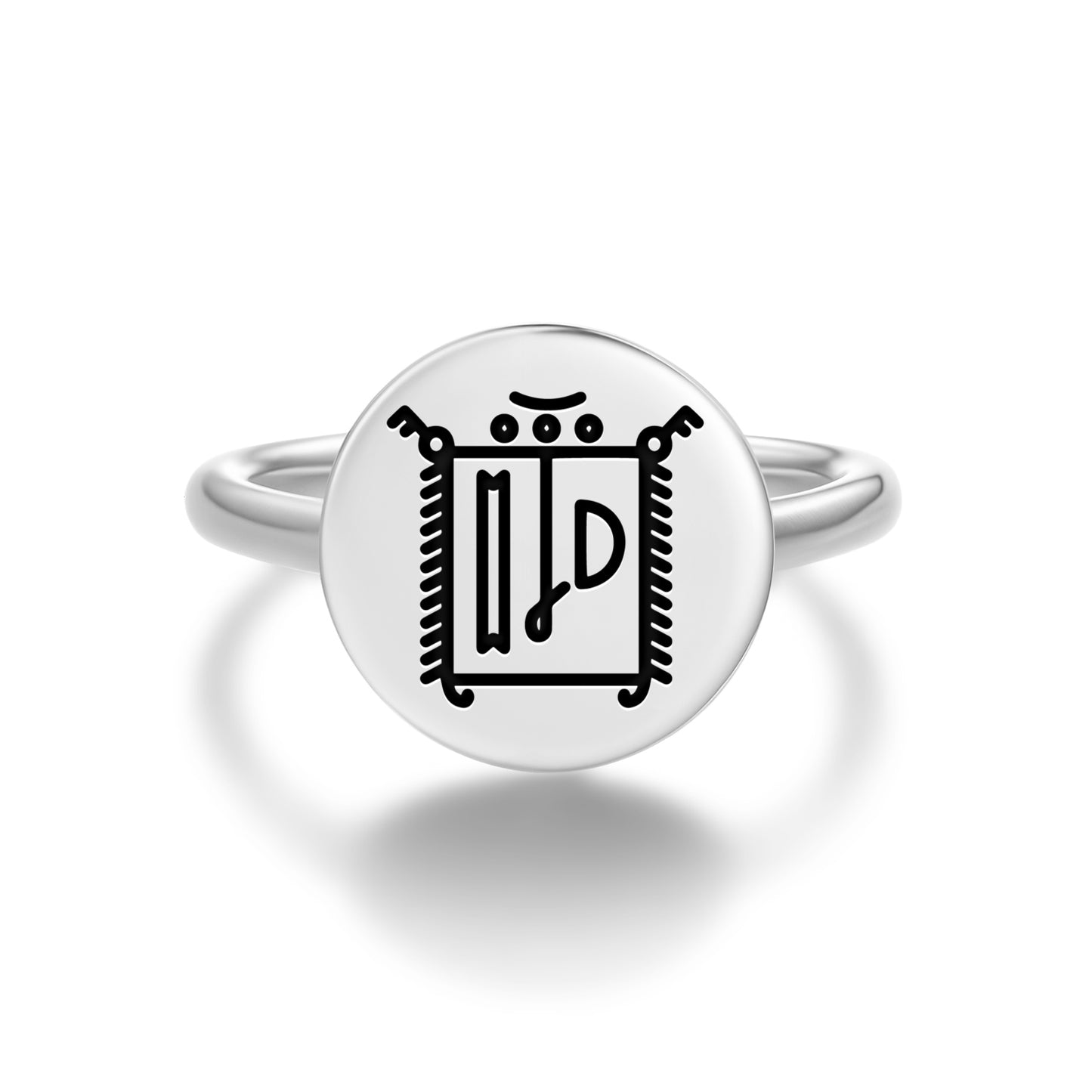 Silibo Central America Symbols Adjustable Open Ring