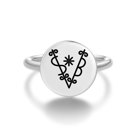 Sobo Central America Symbols Adjustable Open Ring