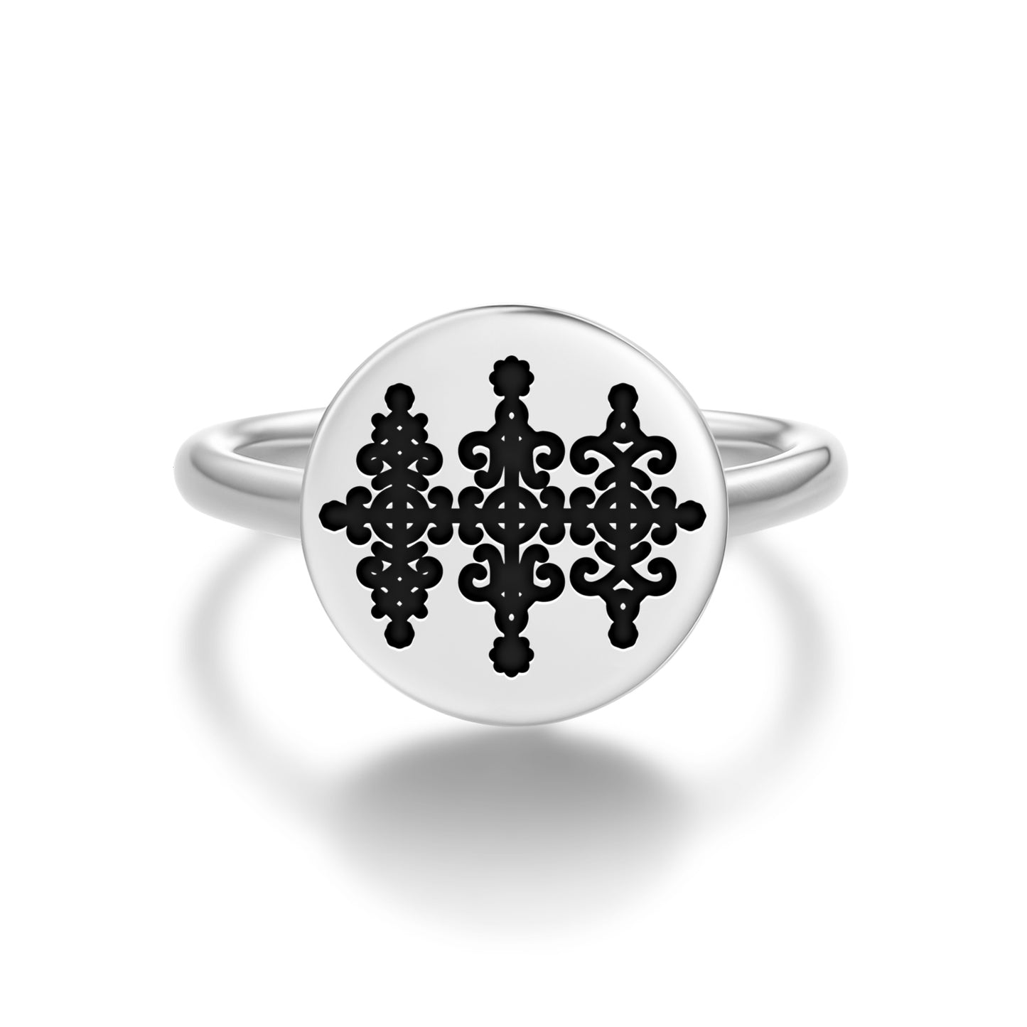 Marassa Central America Symbols Adjustable Open Ring