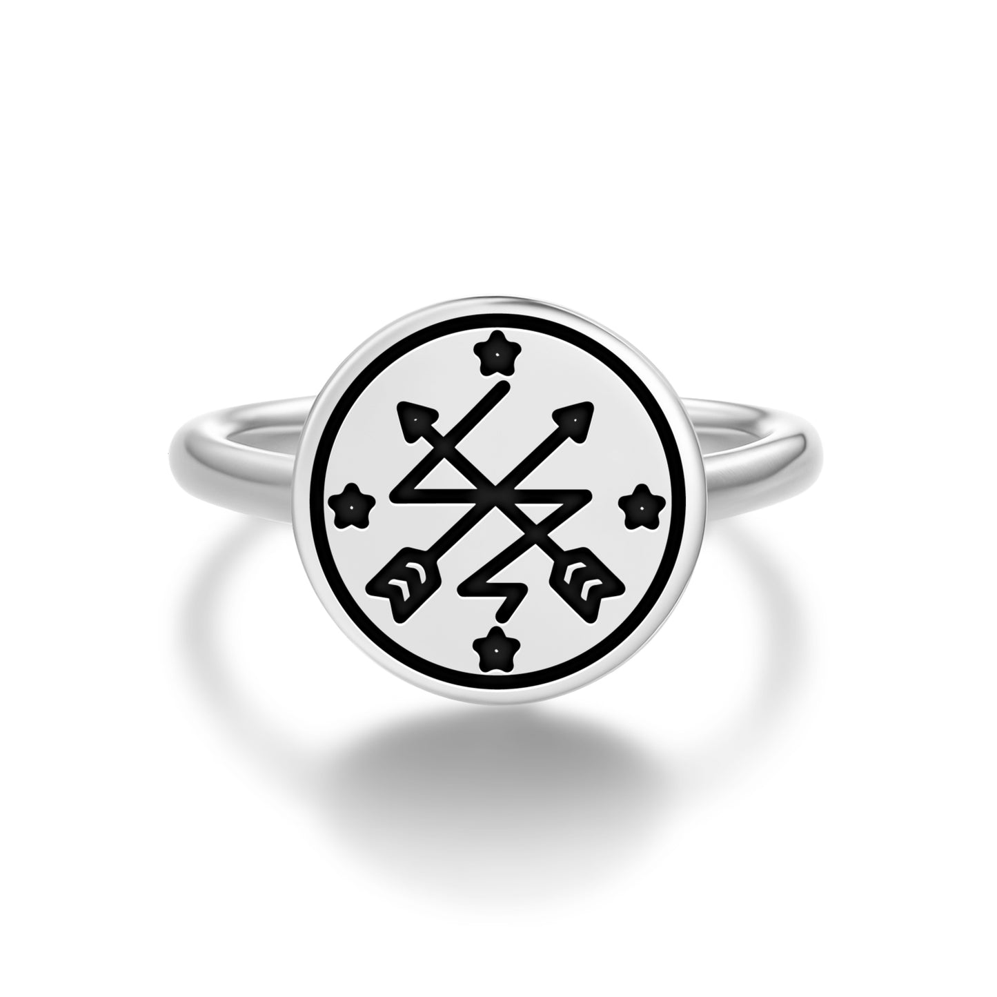 Oya Central America Symbols Adjustable Open Ring