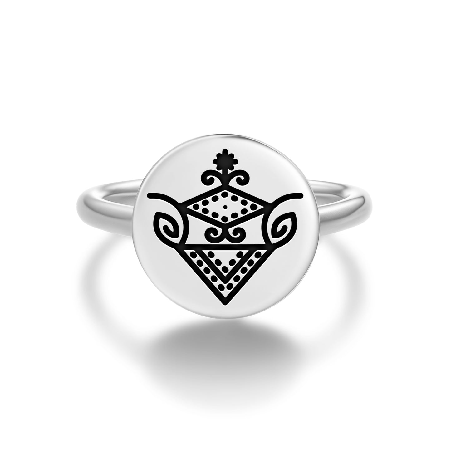 Yemaya Central America Symbols Adjustable Open Ring