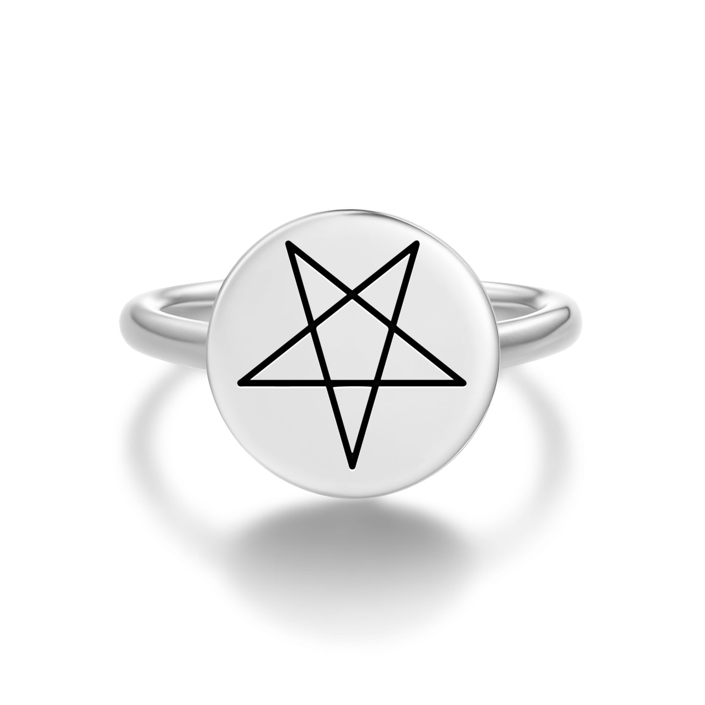 2nd Degree Wiccan Wicca Symbols Adjustable Open Ring