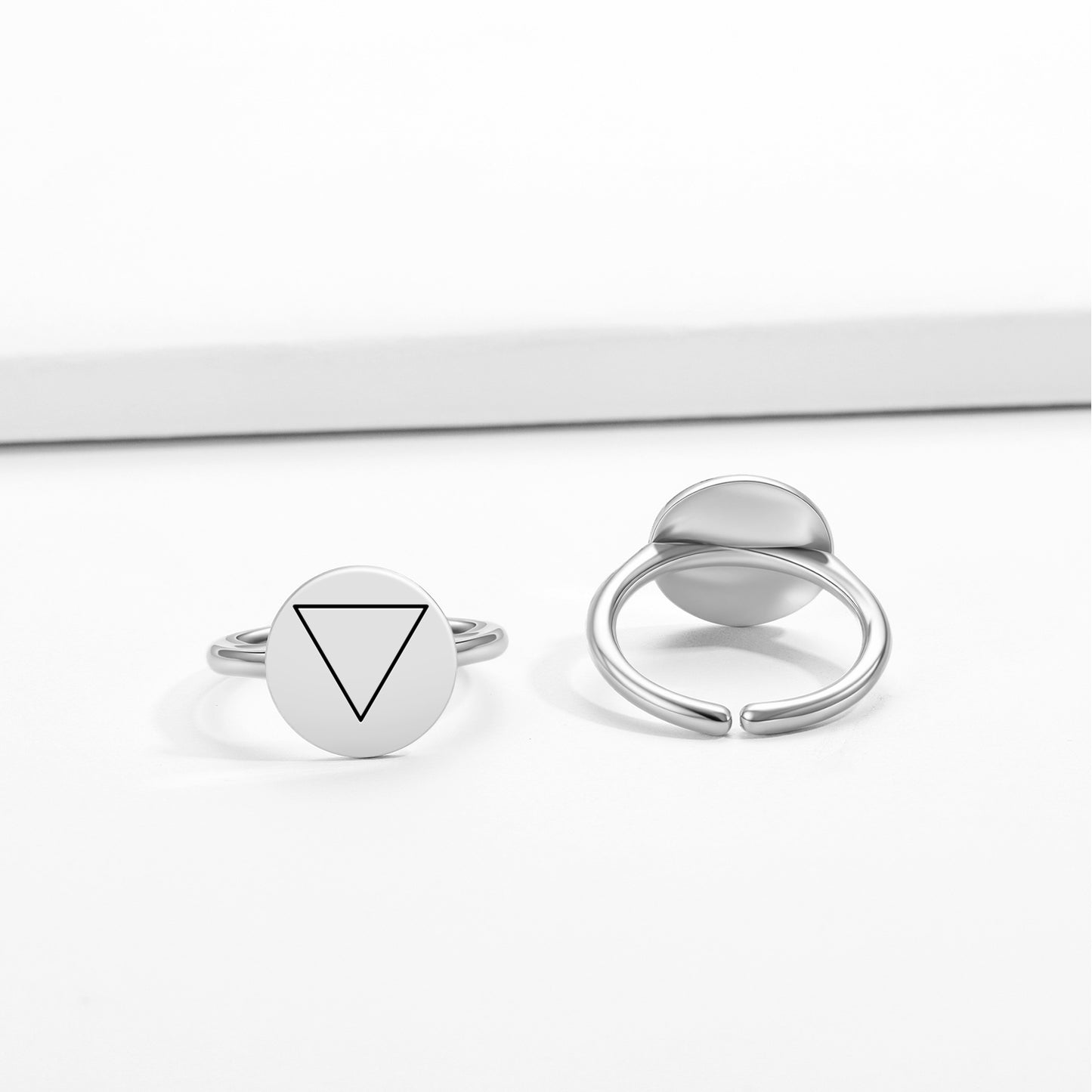 1st Degree Wiccan Wicca Symbols Adjustable Open Ring